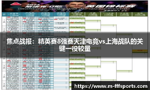 焦点战报：精英赛8强赛天津电竞vs上海战队的关键一役较量